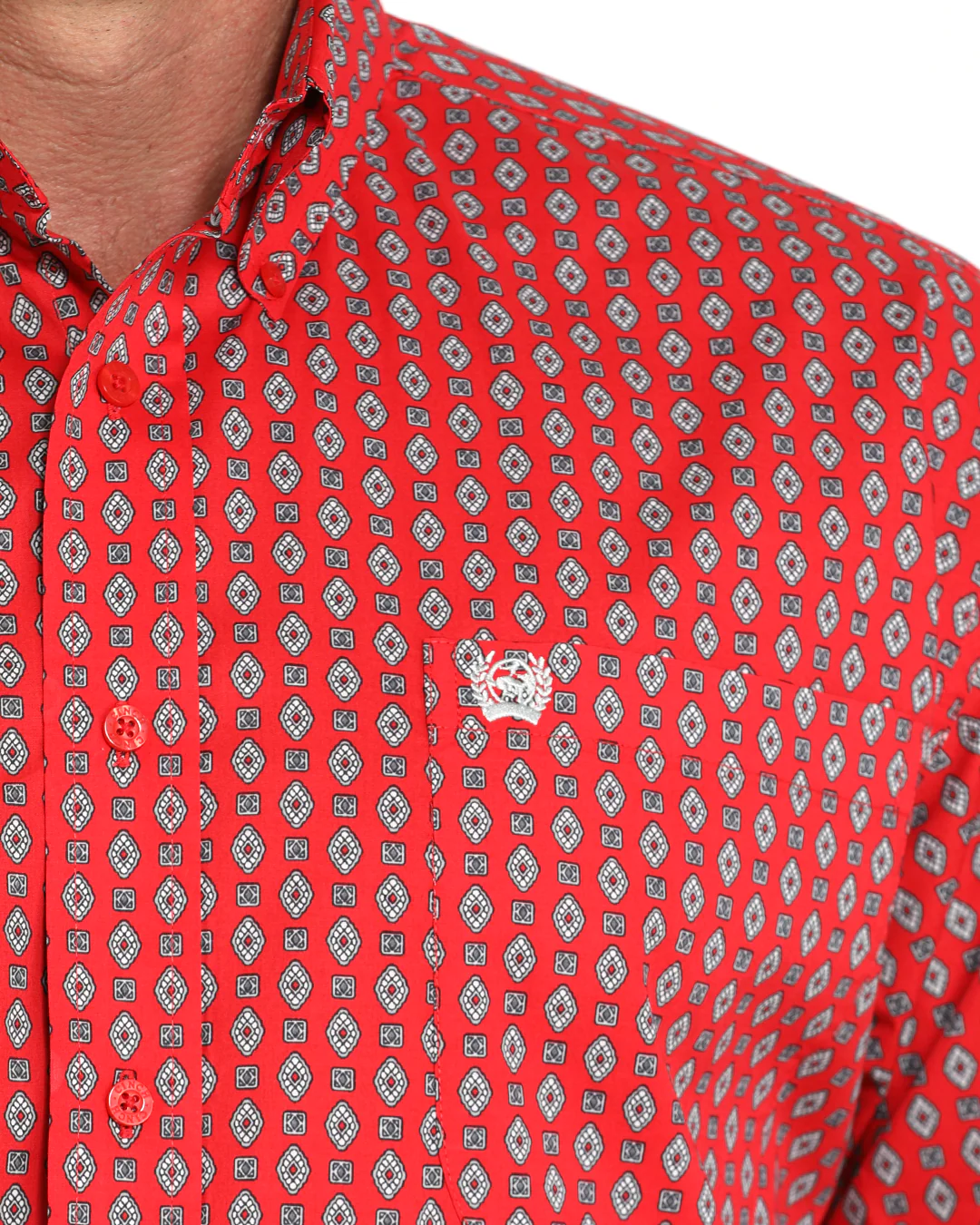 Men's Stretch Classic Fit Button-Down Western Shirt - Image 3