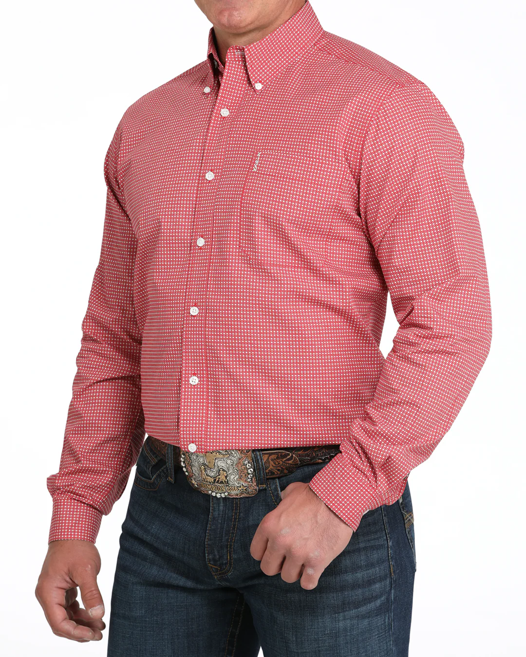 Men’s Modern Fit Button-Down Western Shirt - Image 2
