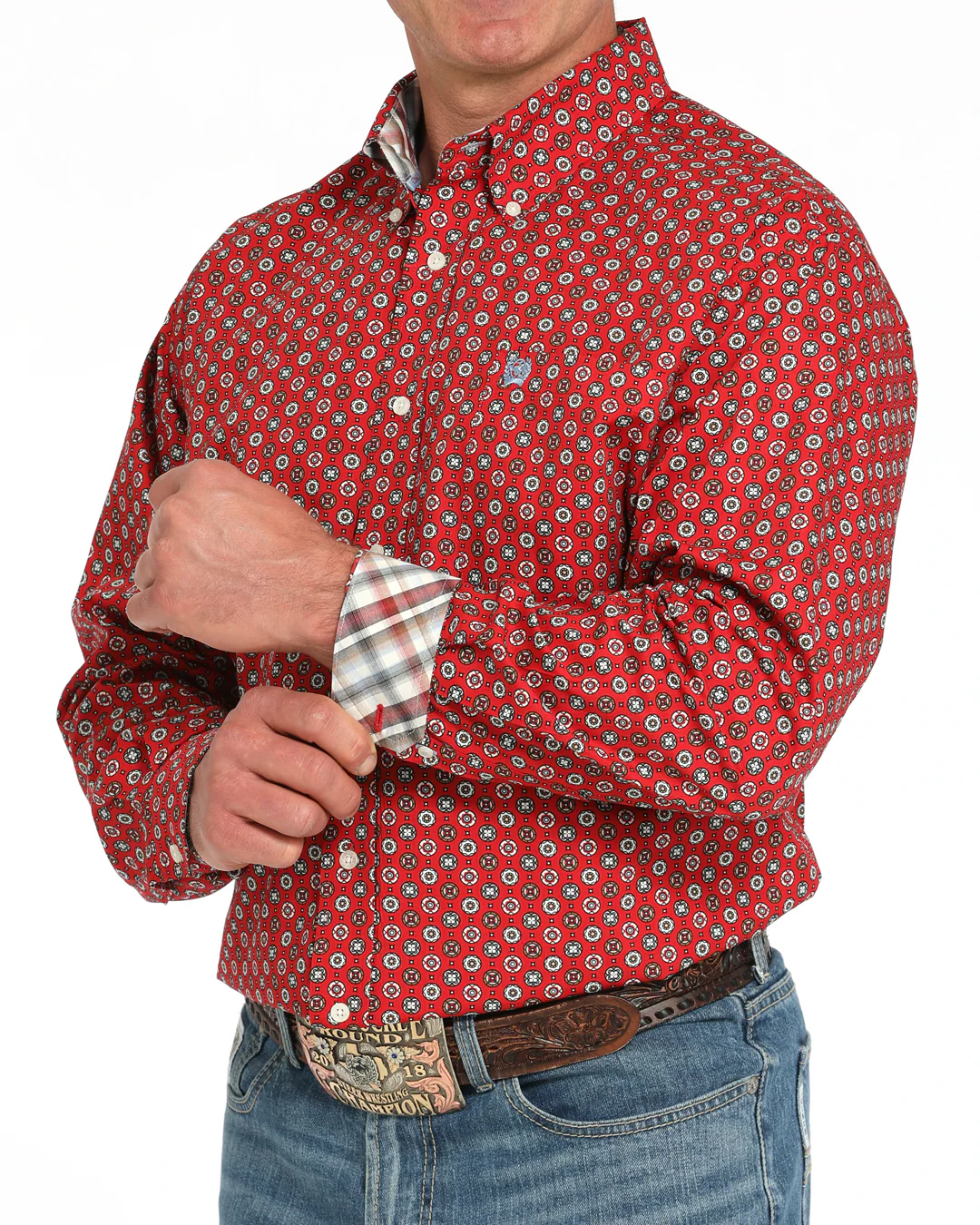 Men's Classic Fit Button-Down Western Shirt - Image 2