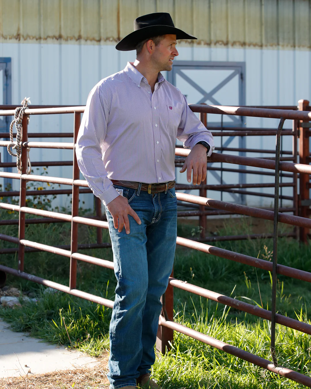 Men’s TENCEL™ Classic Fit Button-Down Western Shirt - Image 4