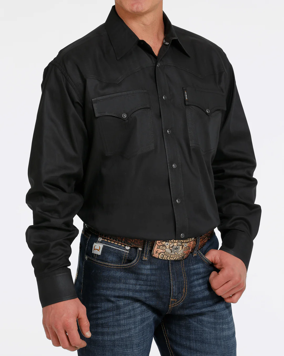 Men's Classic Fit Snap Front Western Shirt - Image 2