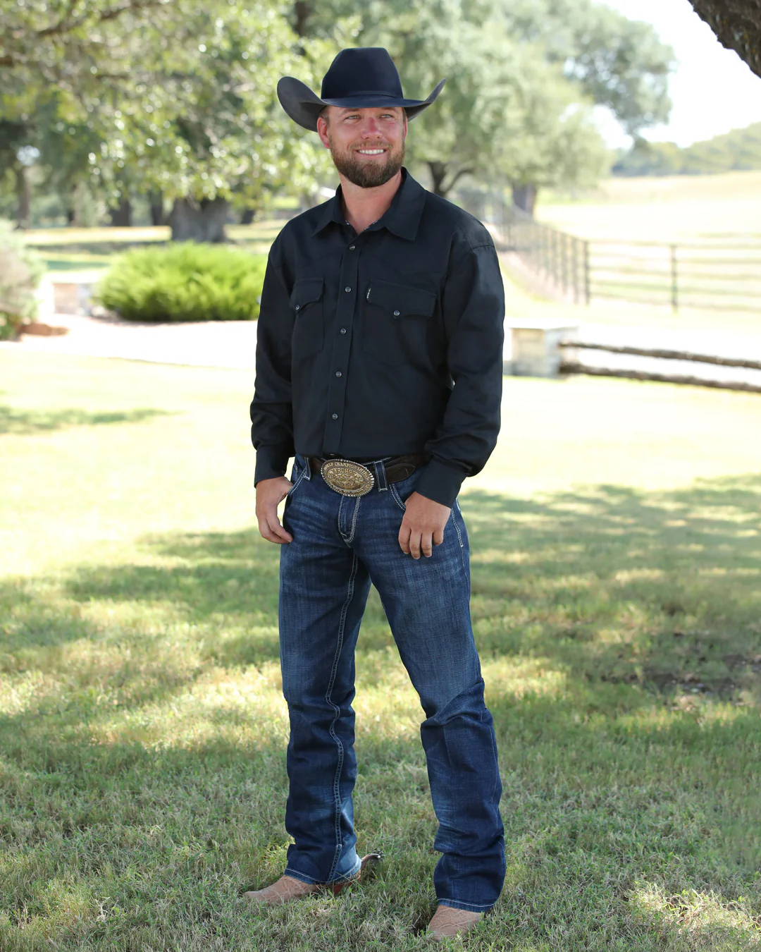 Men's Classic Fit Snap Front Western Shirt - Image 4