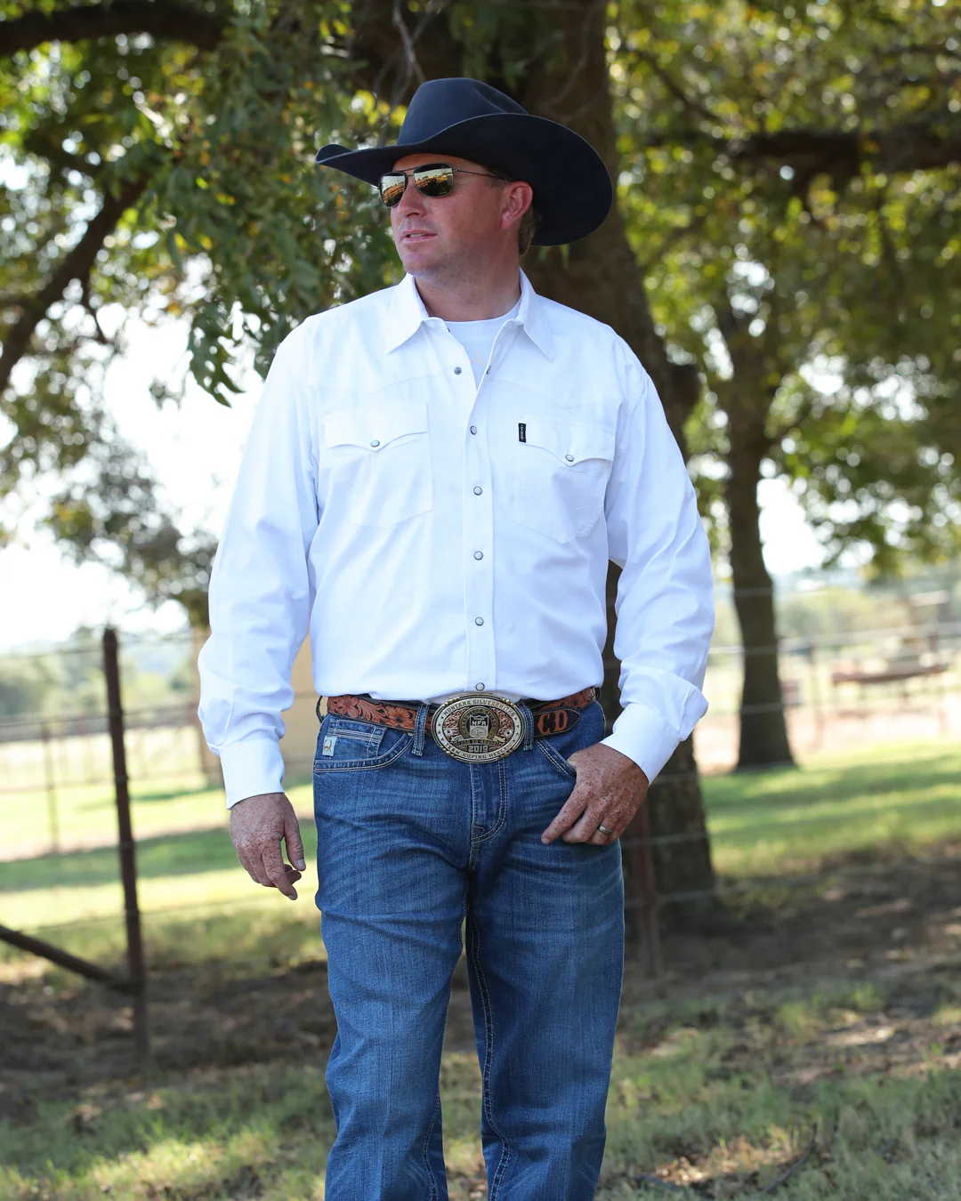 Men's Classic Fit Snap Front Western Shirt - Image 4