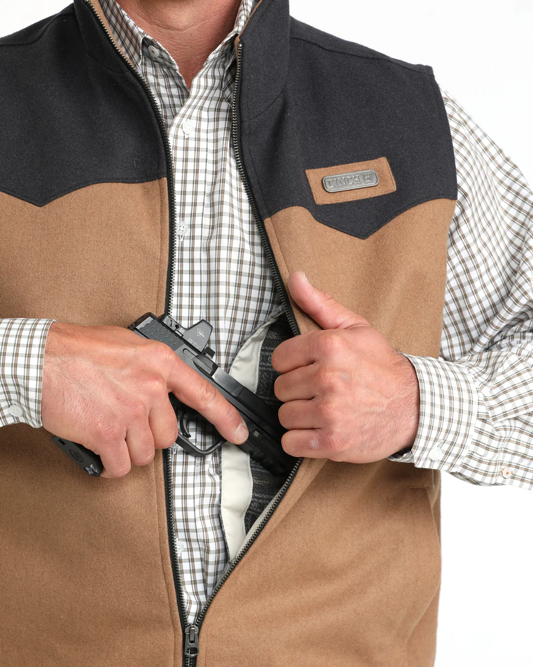 Men's Wooly Concealed Carry Vest - Image 3