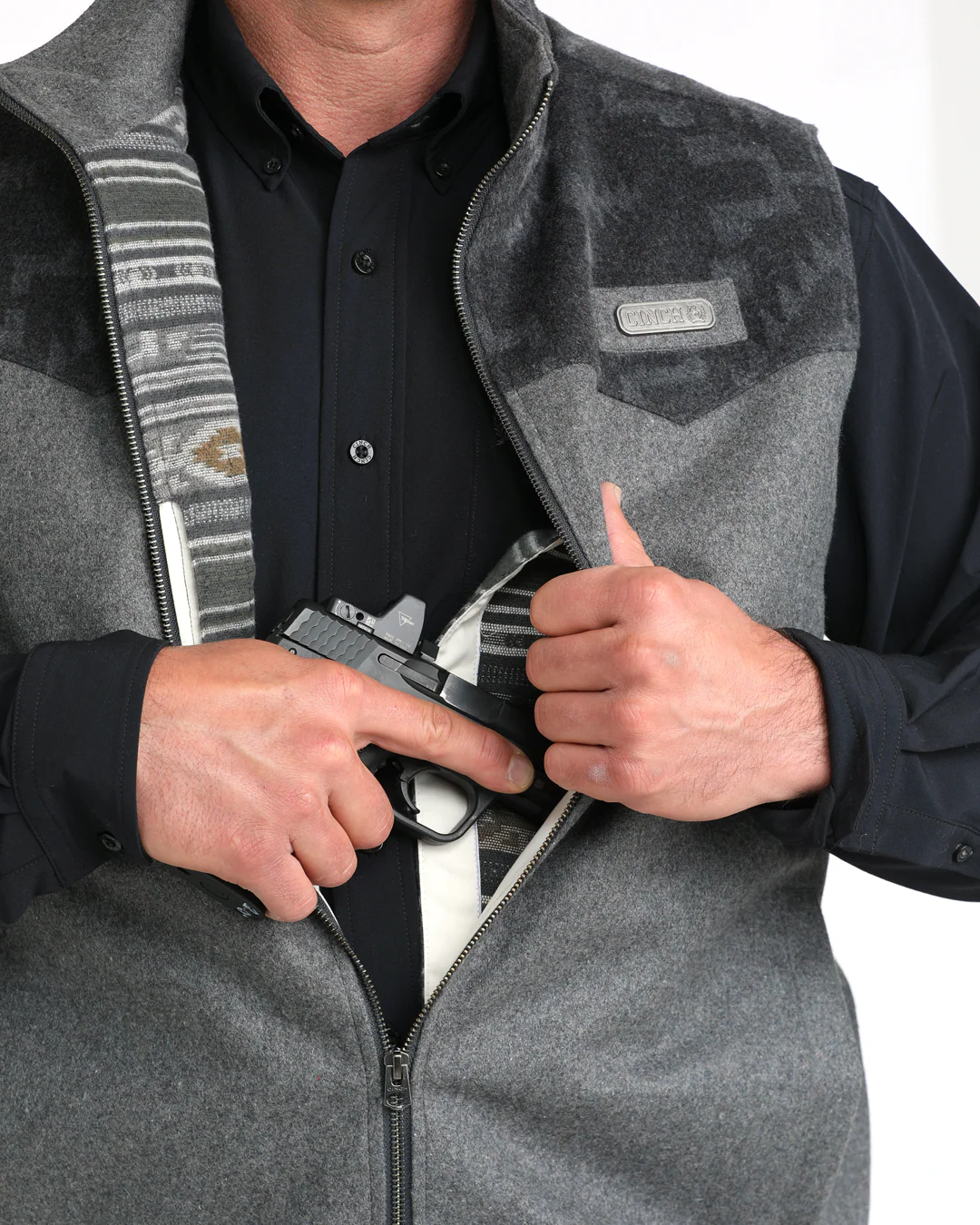 Men's Wooly Concealed Carry Vest - Image 4