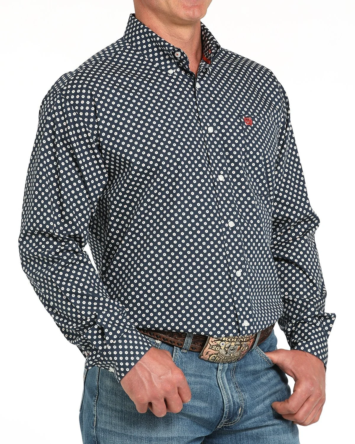 Men's Classic Fit Button-Down Western Shirt - Image 3