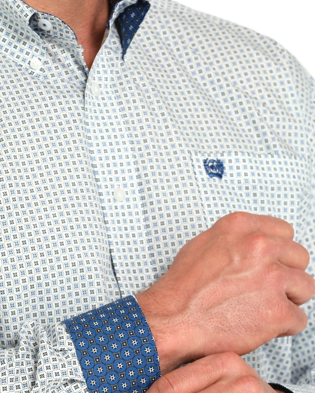 Men's Classic Fit Button-Down Western Shirt - Image 3