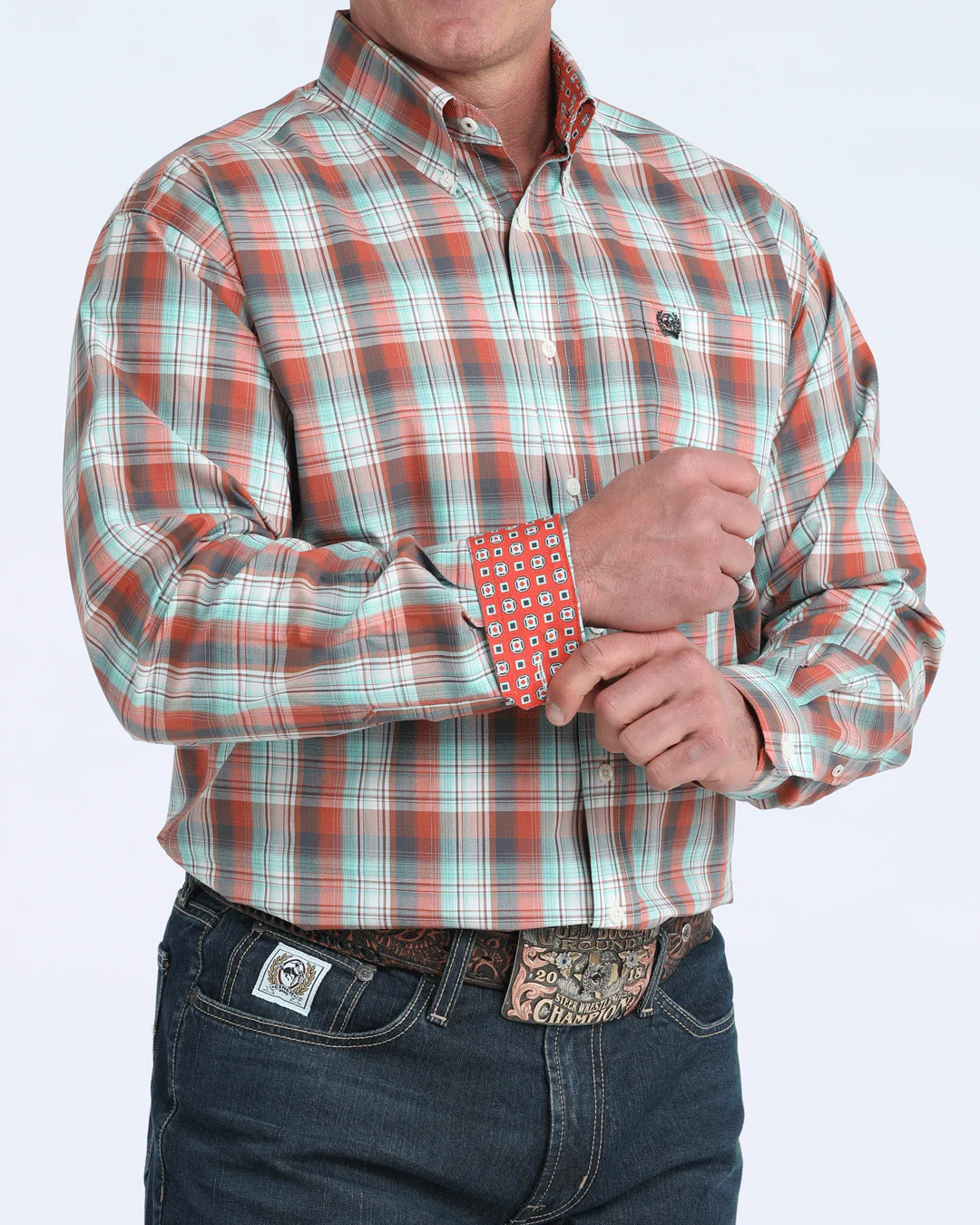 Men's Classic Fit Button-Down Western Shirt - Image 2