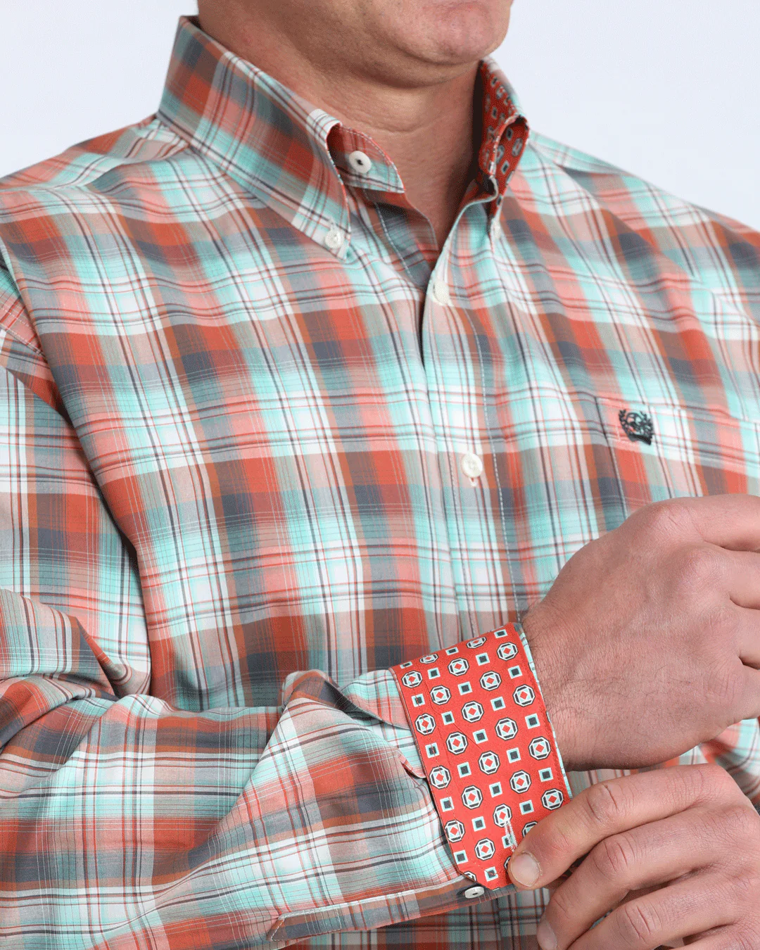 Men's Classic Fit Button-Down Western Shirt - Image 3