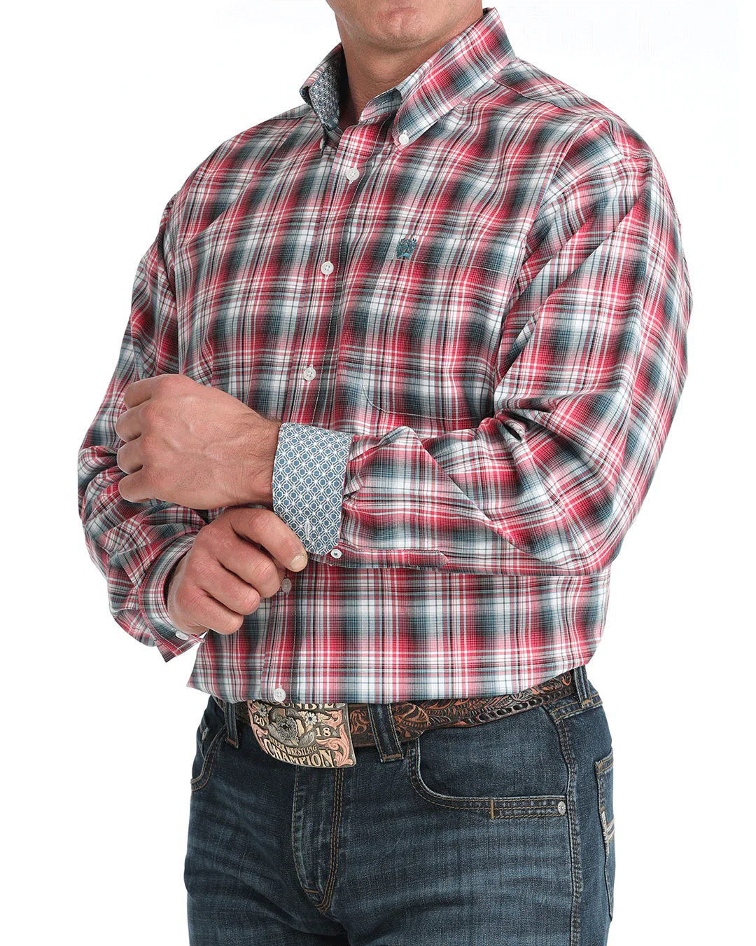 Men's Classic Fit Button-Down Western Shirt - Image 2