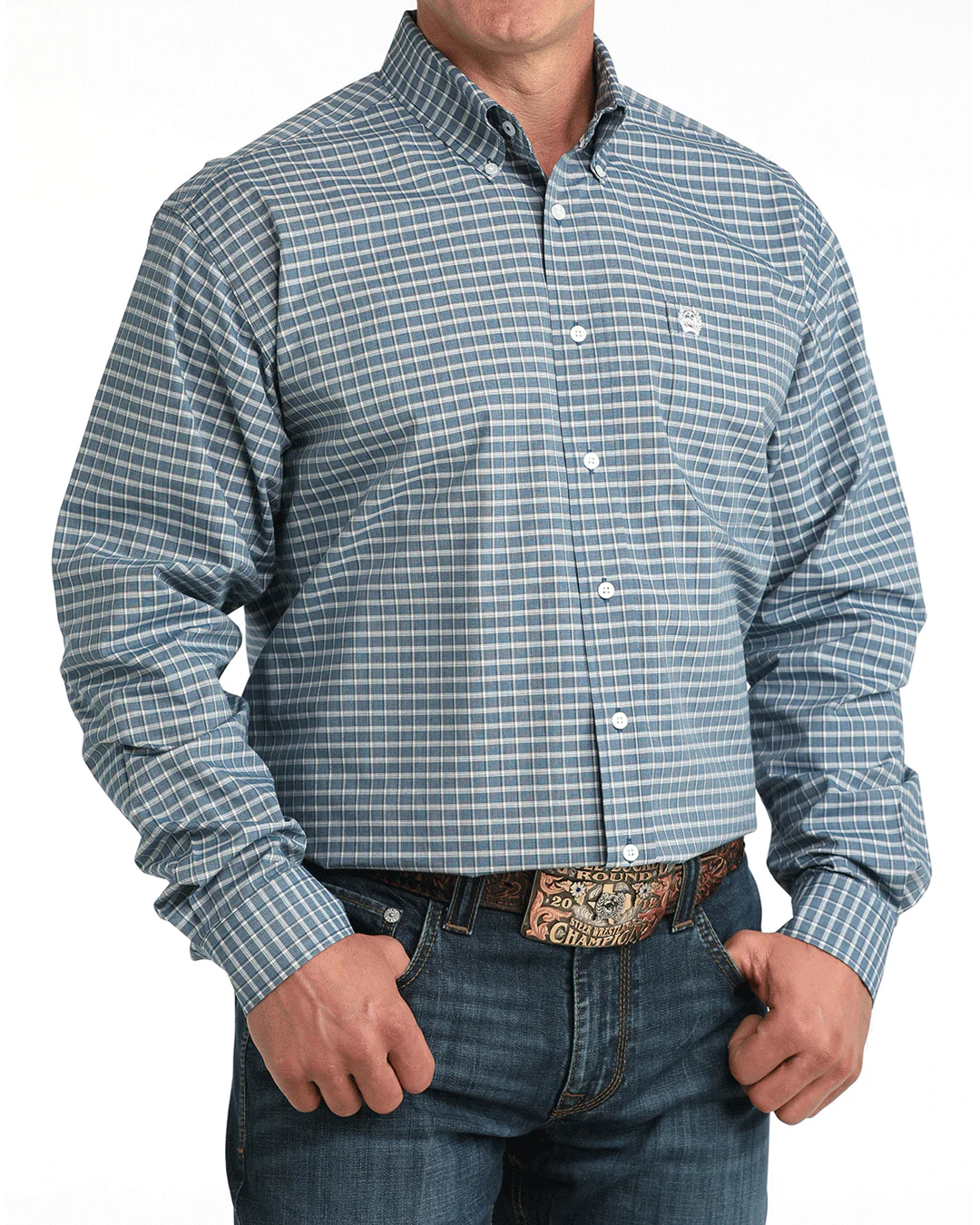 Men's Classic Fit Button-Down Western Shirt - Image 2