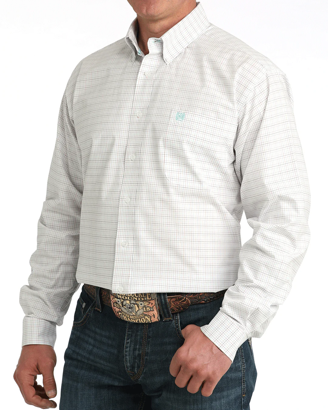 Men's Classic Fit Button-Down Western Shirt - Image 2