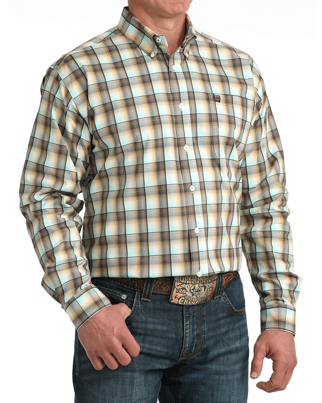 Men's Classic Fit Button-Down Western Shirt - Image 2