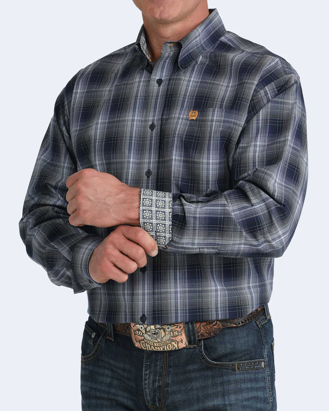 Men's Classic Fit Button-Down Western Shirt - Image 2