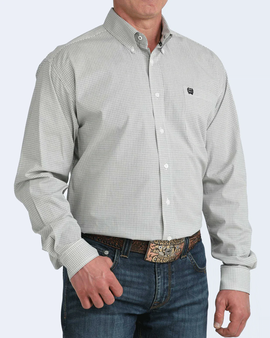 Men's Classic Fit Button-Down Western Shirt - Image 2