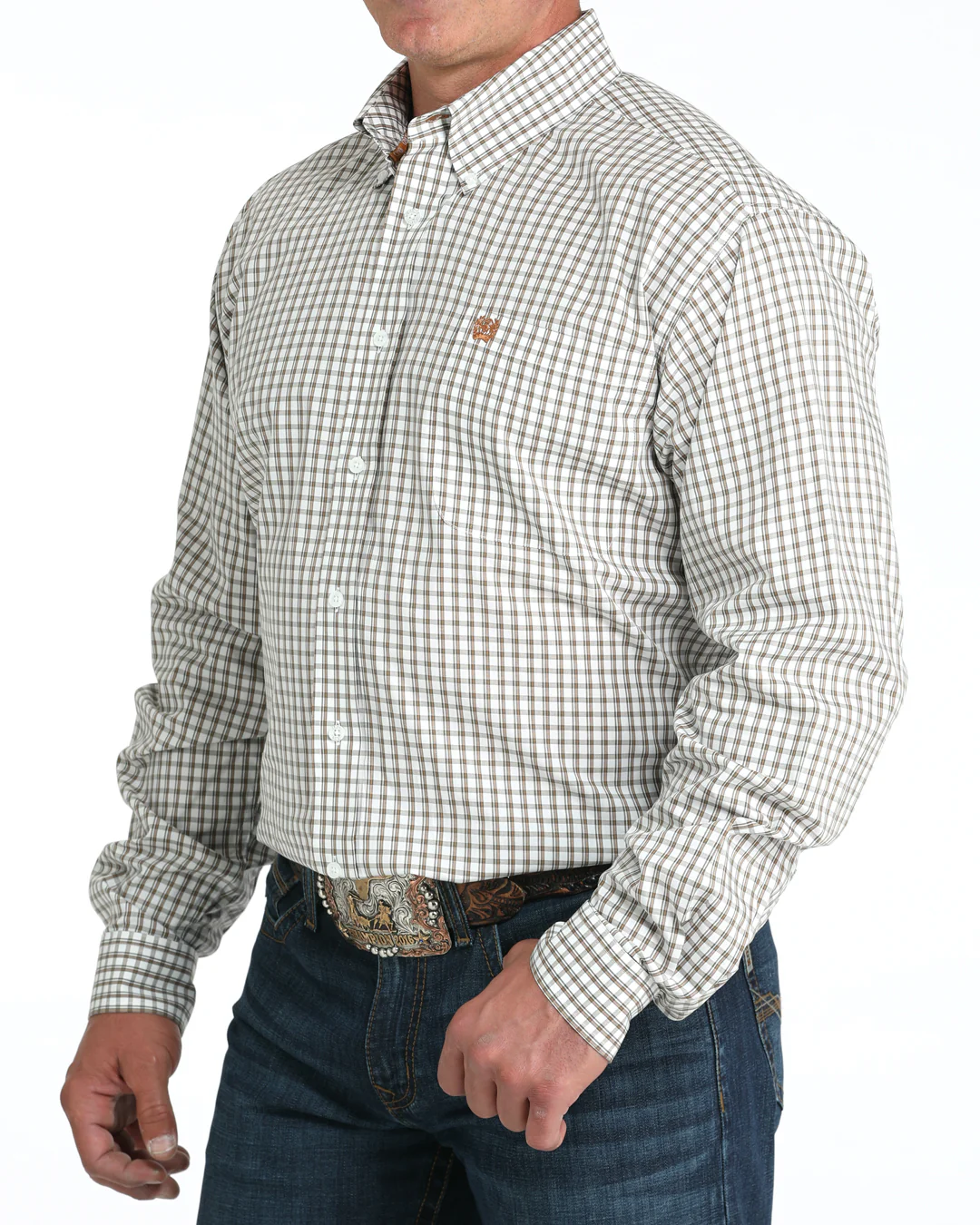 Men's Stretch Classic Fit Button-Down Western Shirt - Image 2