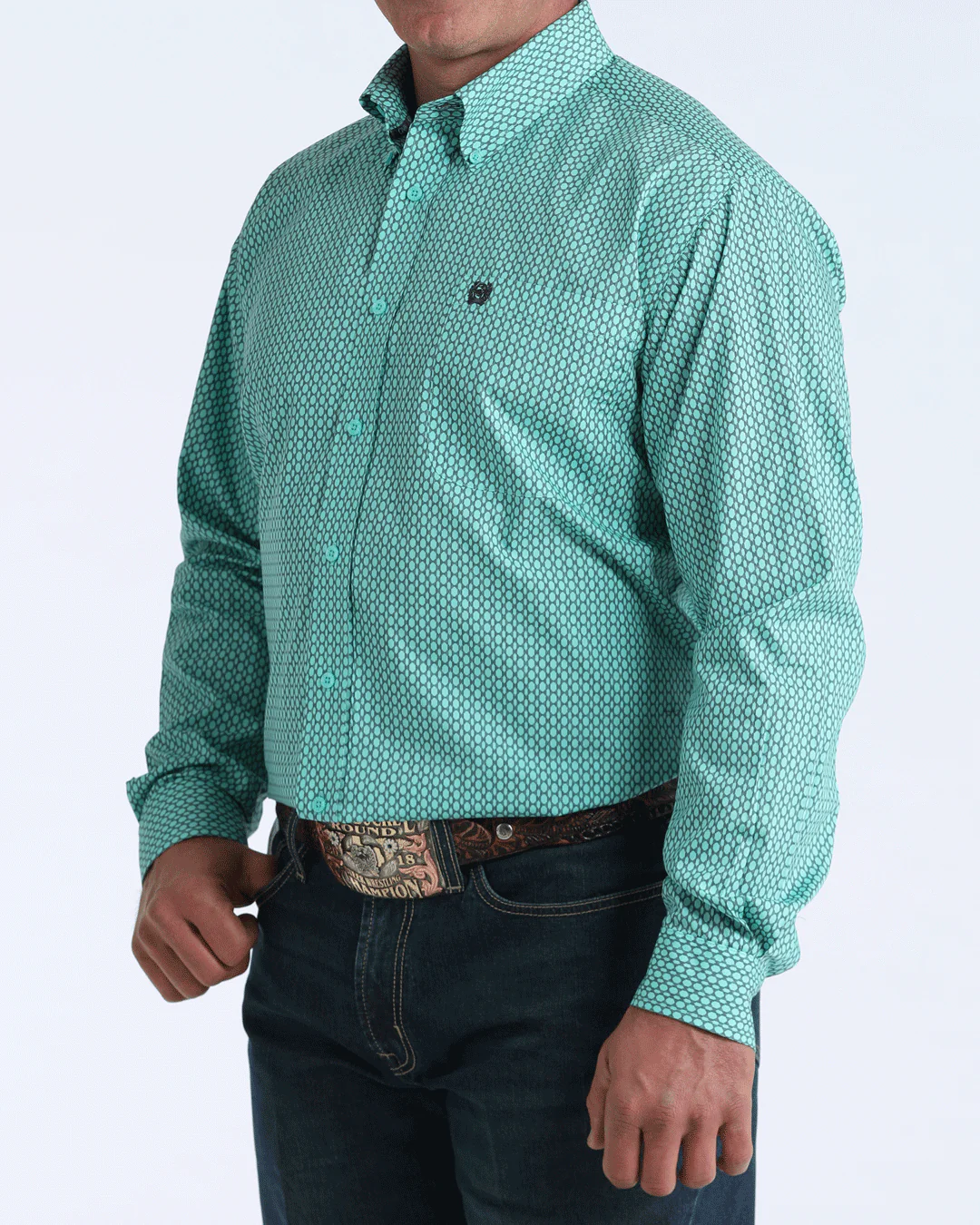 Men's Classic Fit Button-Down Western Shirt - Image 2