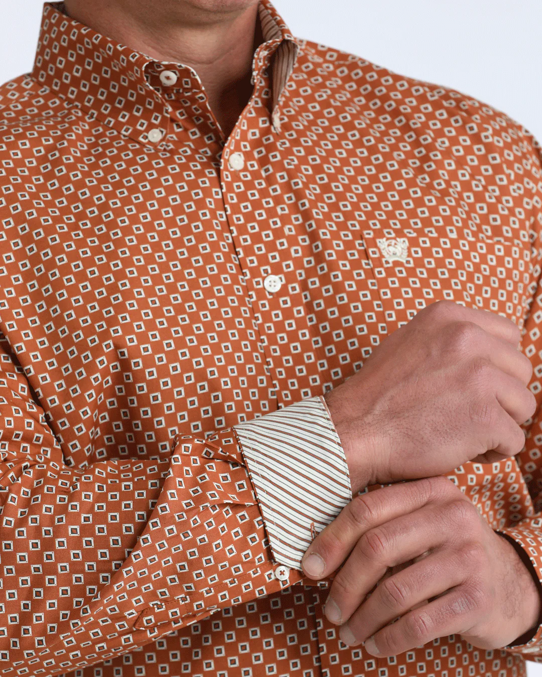 Men's Classic Fit Button-Down Western Shirt - Image 3