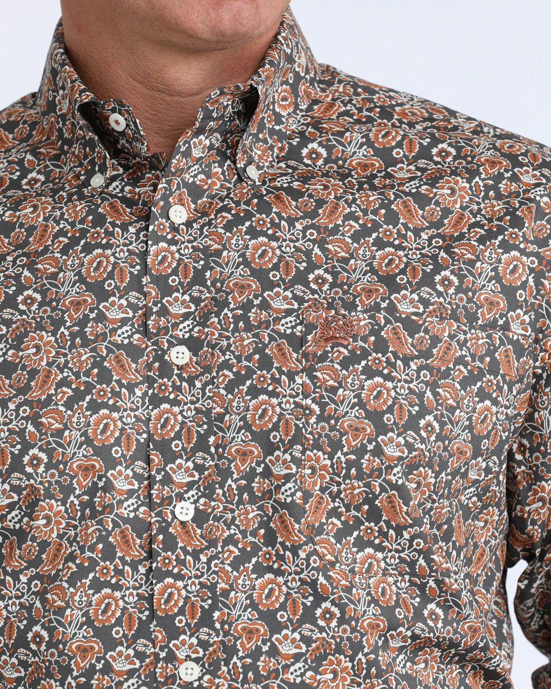 Men's Stretch Classic Fit Button-Down Western Shirt - Image 3