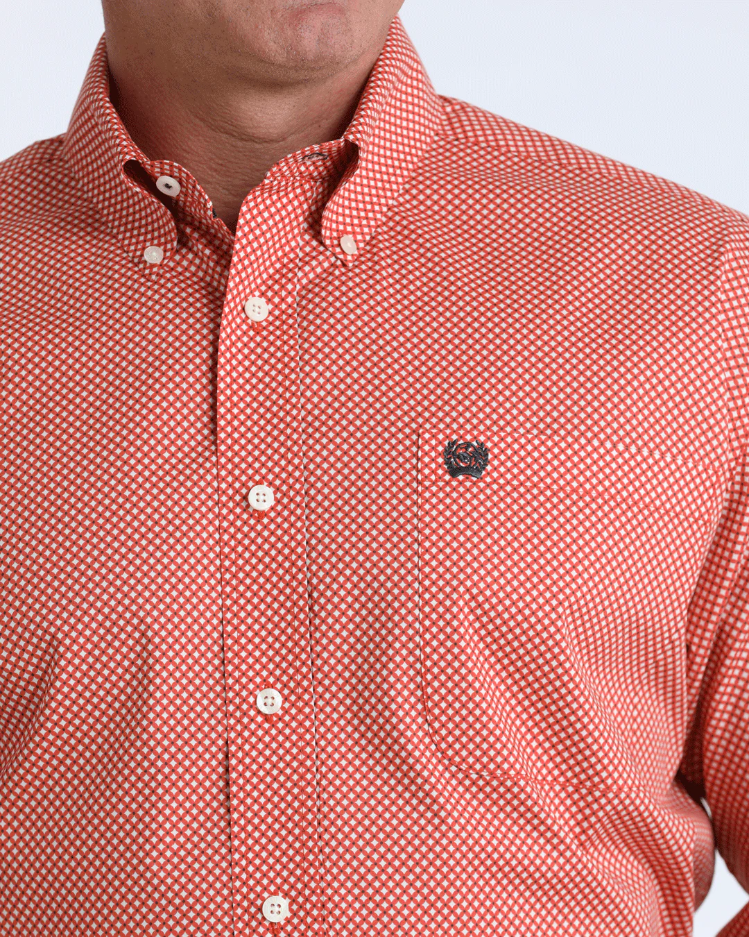 Men's Stretch Classic Fit Button-Down Western Shirt - Image 3