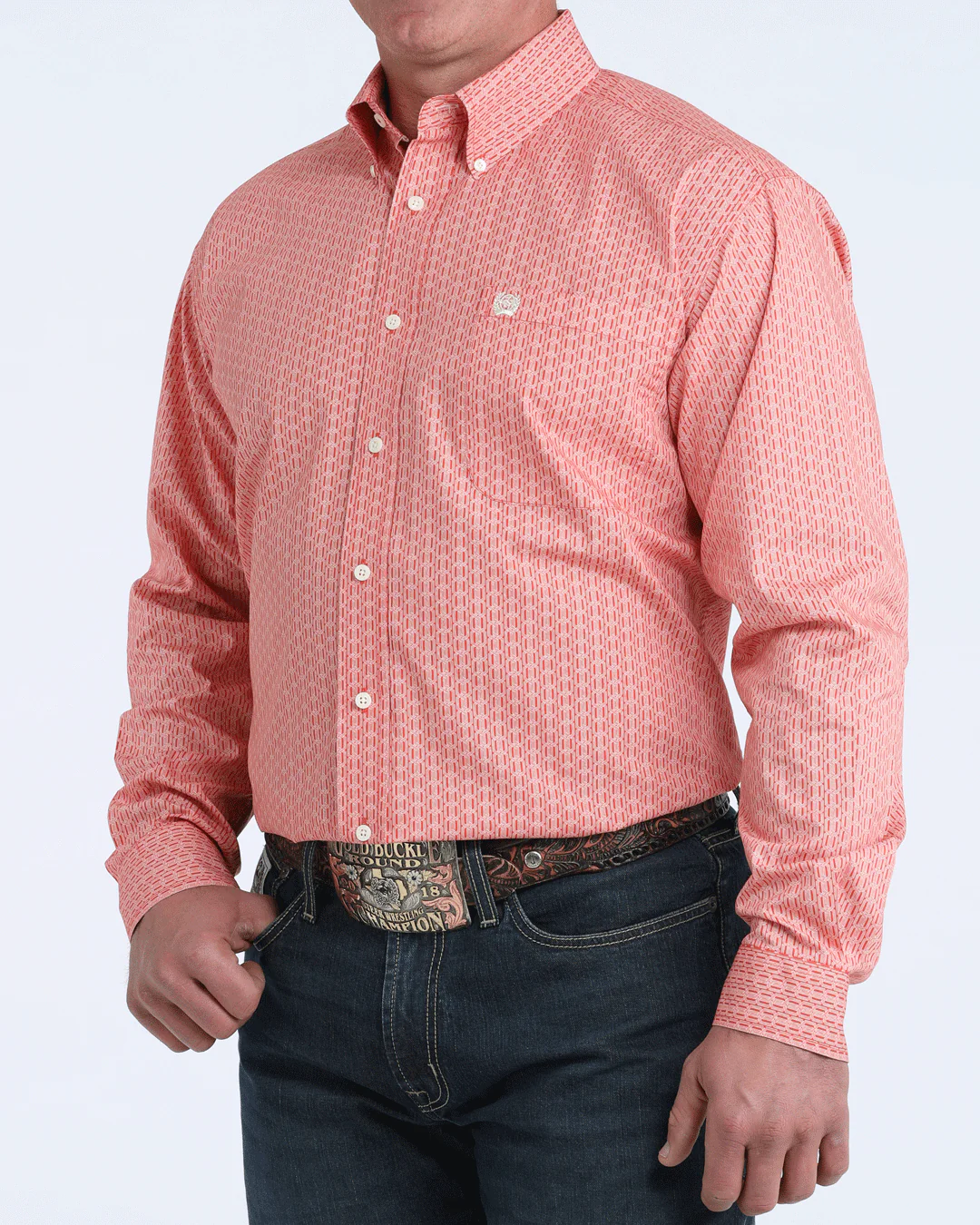 Men's Classic Fit Button-Down Western Shirt - Image 2