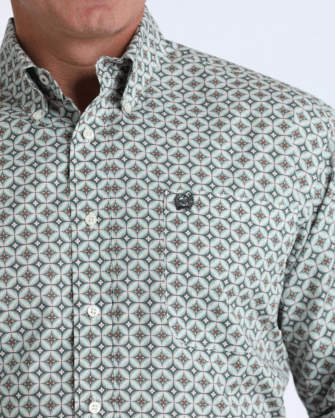 Men's Classic Fit Button-Down Western Shirt - Image 3