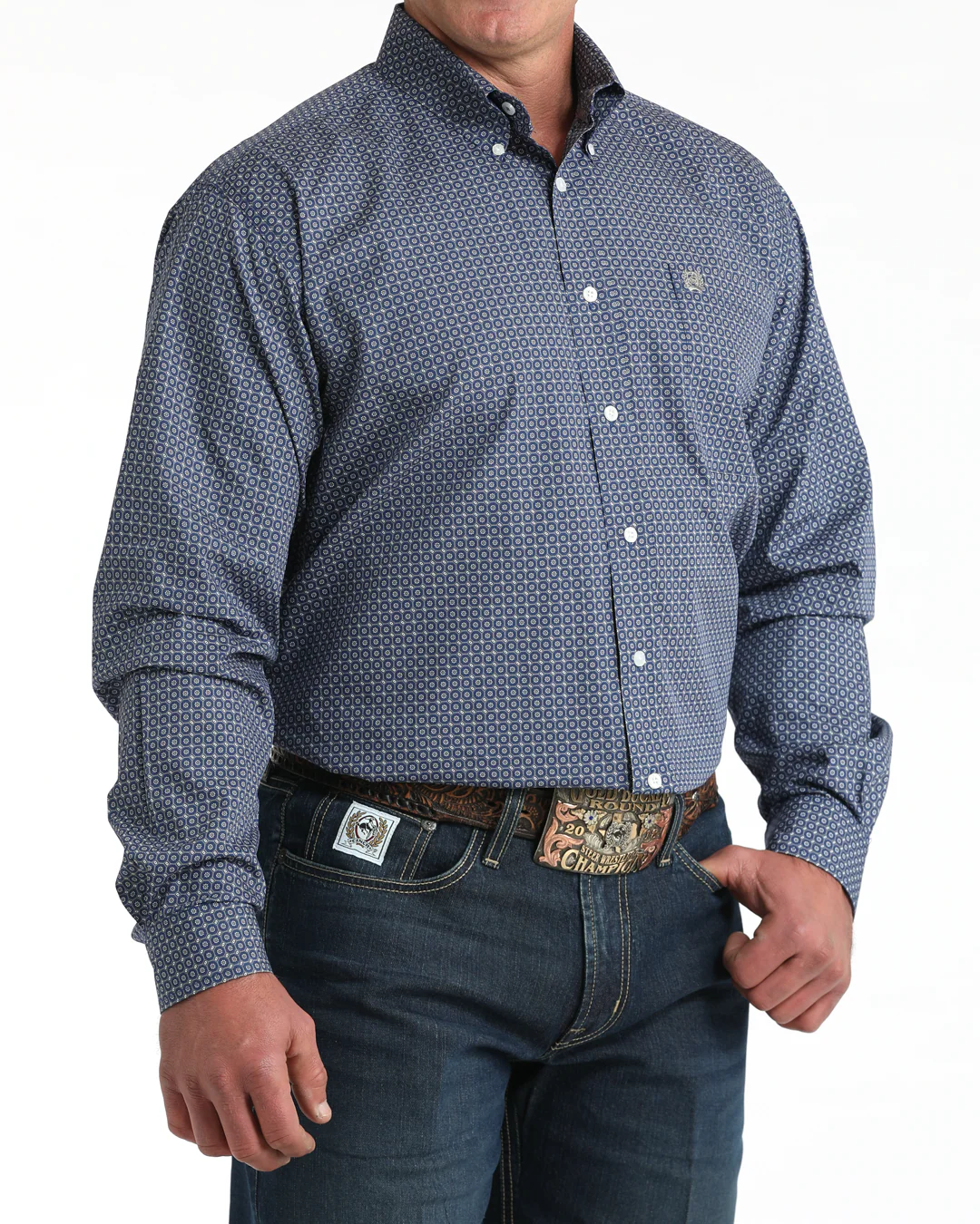 Men's Classic Fit Button-Down Western Shirt - Image 2