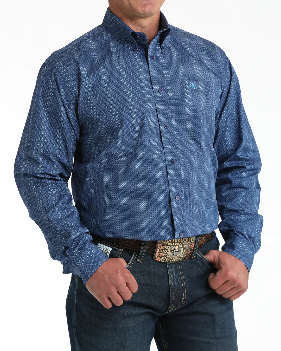 Men's Classic Fit Button-Down Western Shirt - Image 2