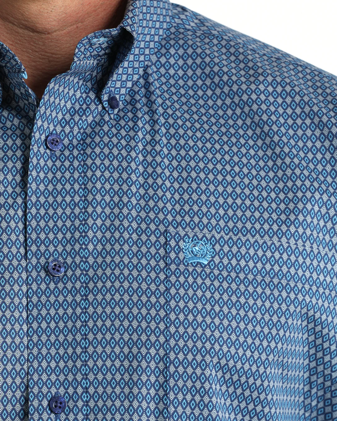 Men's Stretch Classic Fit Button-Down Western Shirt - Image 3