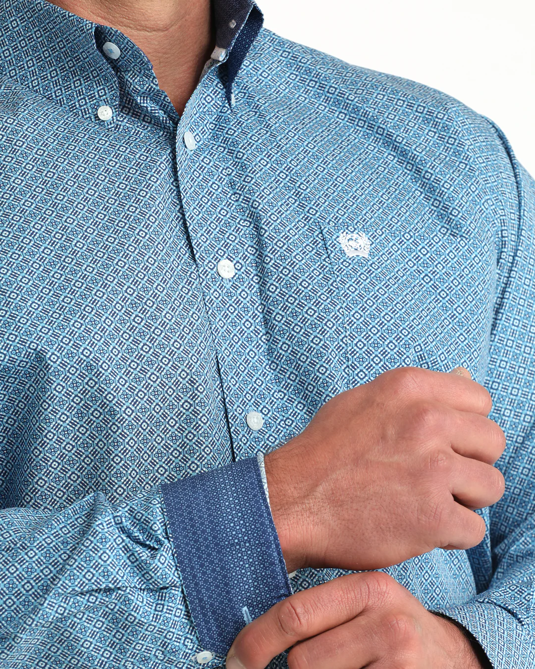 Men's Classic Fit Button-Down Western Shirt - Image 3