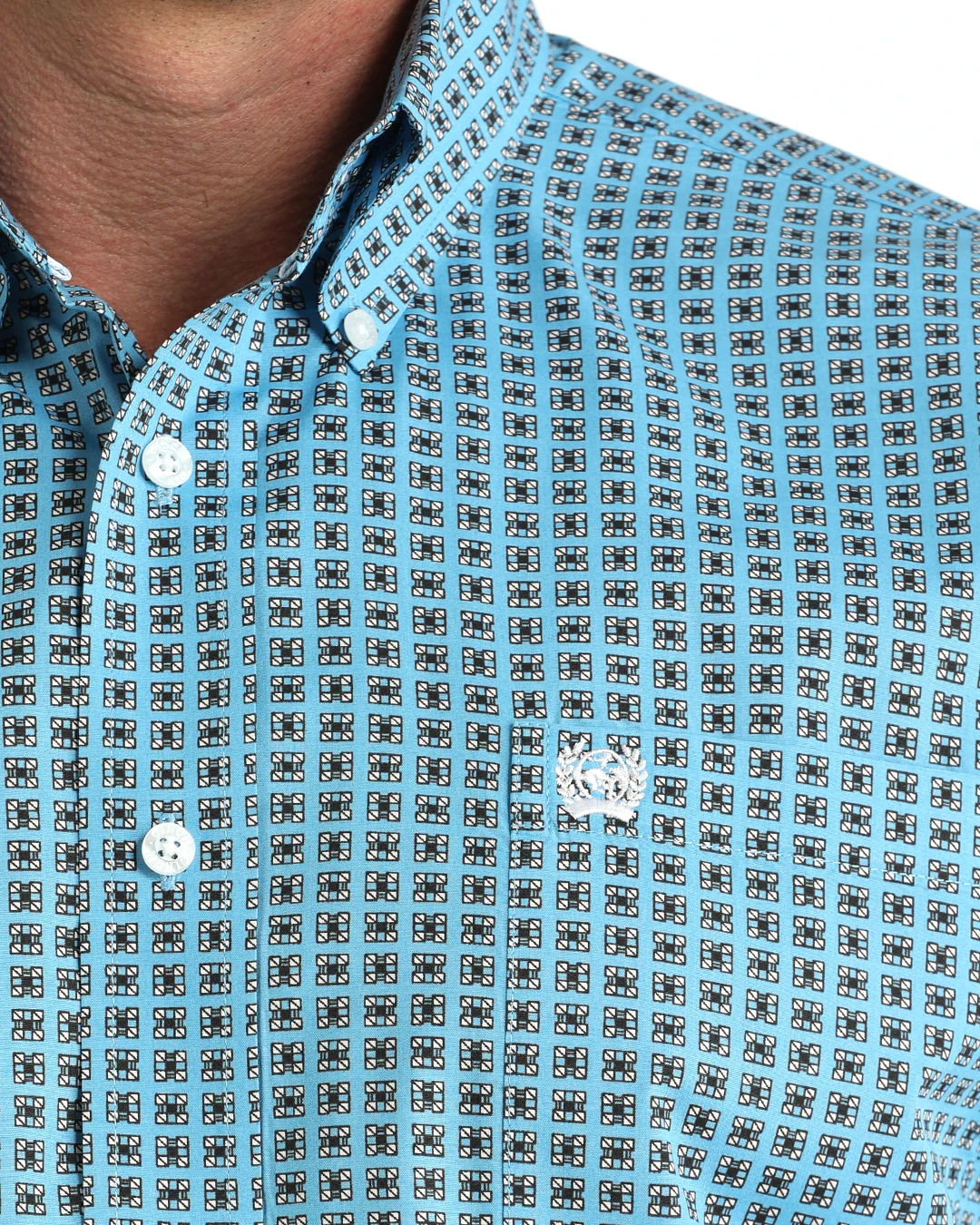 Men's Classic Fit Button-Down Western Shirt - Image 3