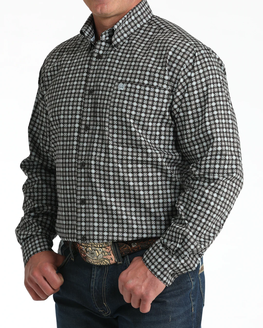 Men's Classic Fit Button-Down Western Shirt - Image 2