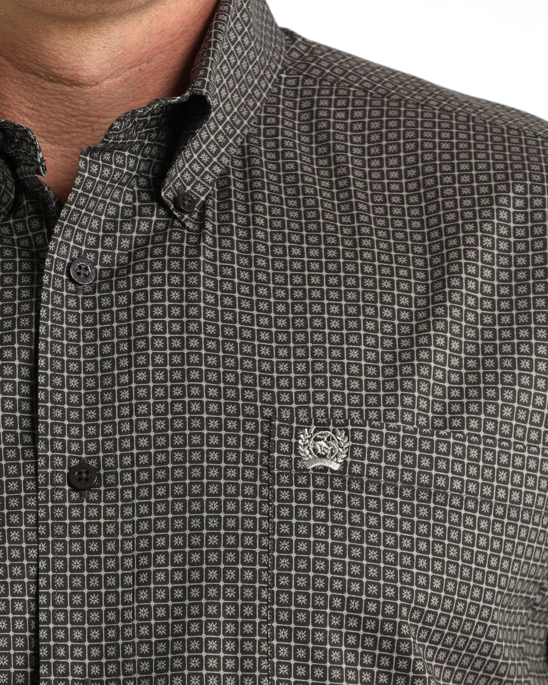 Men's Stretch Classic Fit Button-Down Western Shirt - Image 3