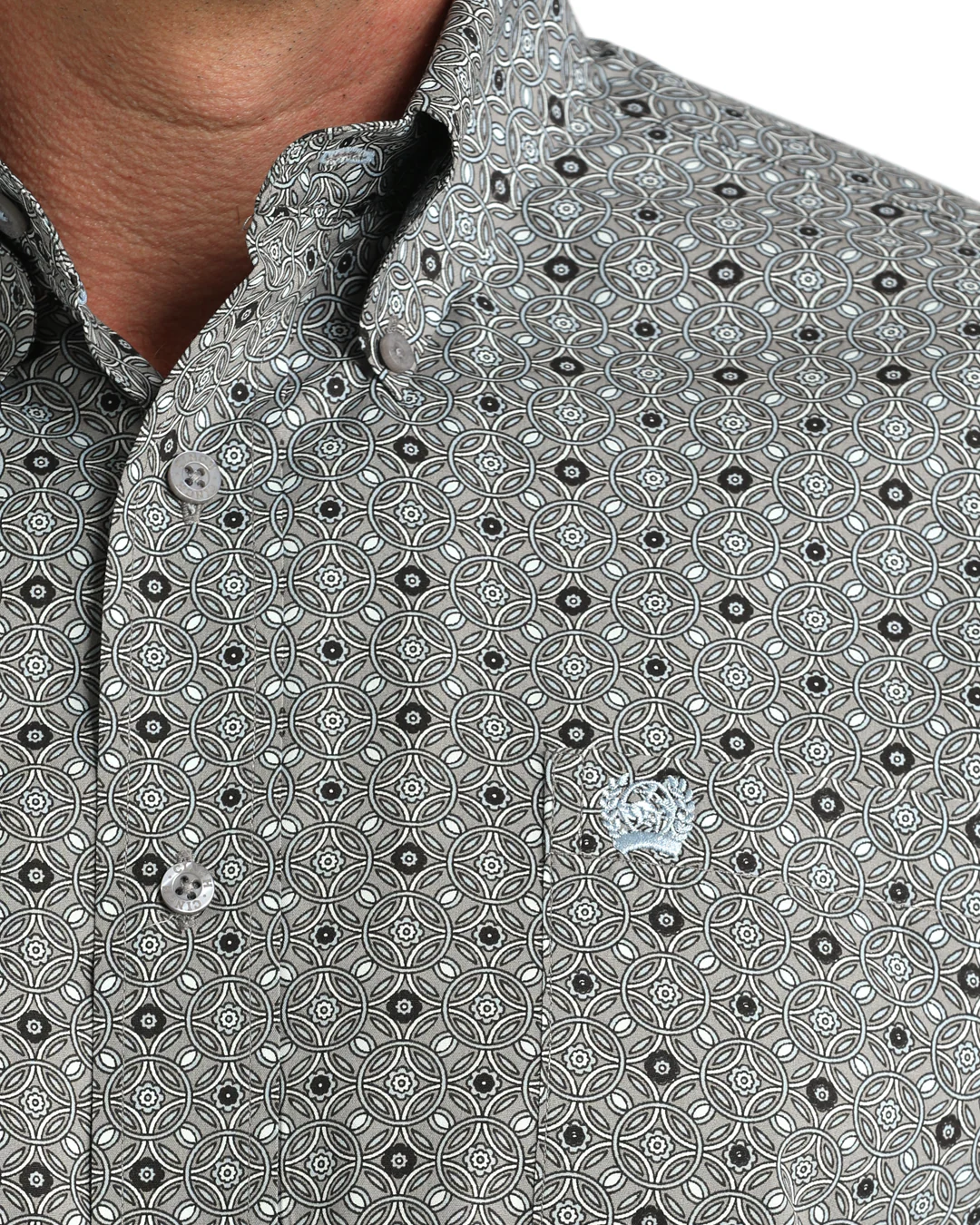 Men's Classic Fit Button-Down Western Shirt - Image 3