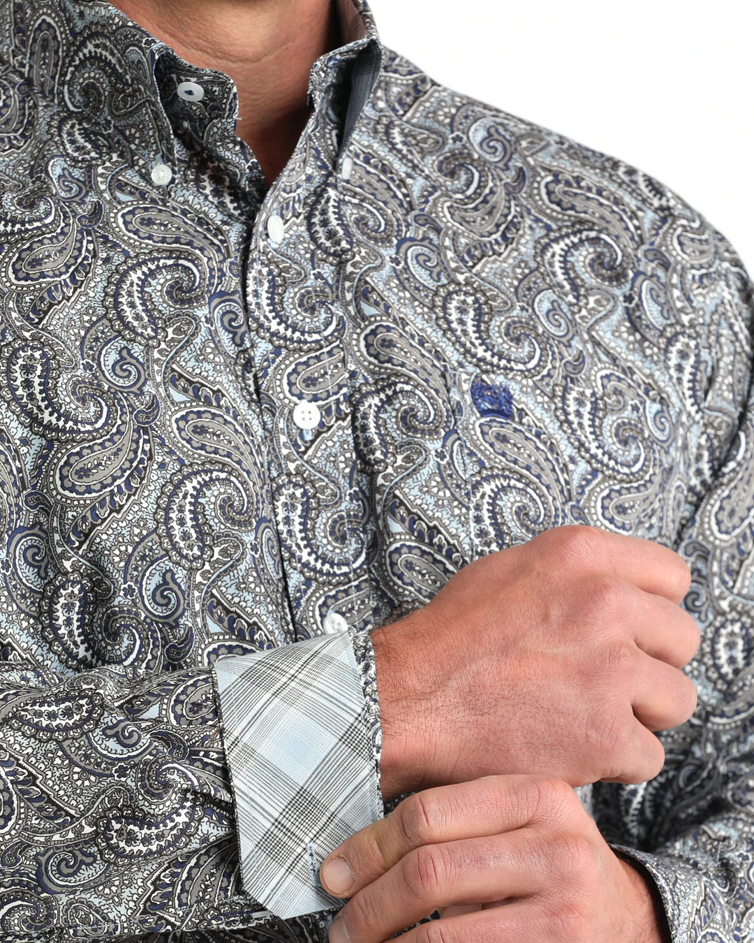 Men's Classic Fit Button-Down Western Shirt - Image 3