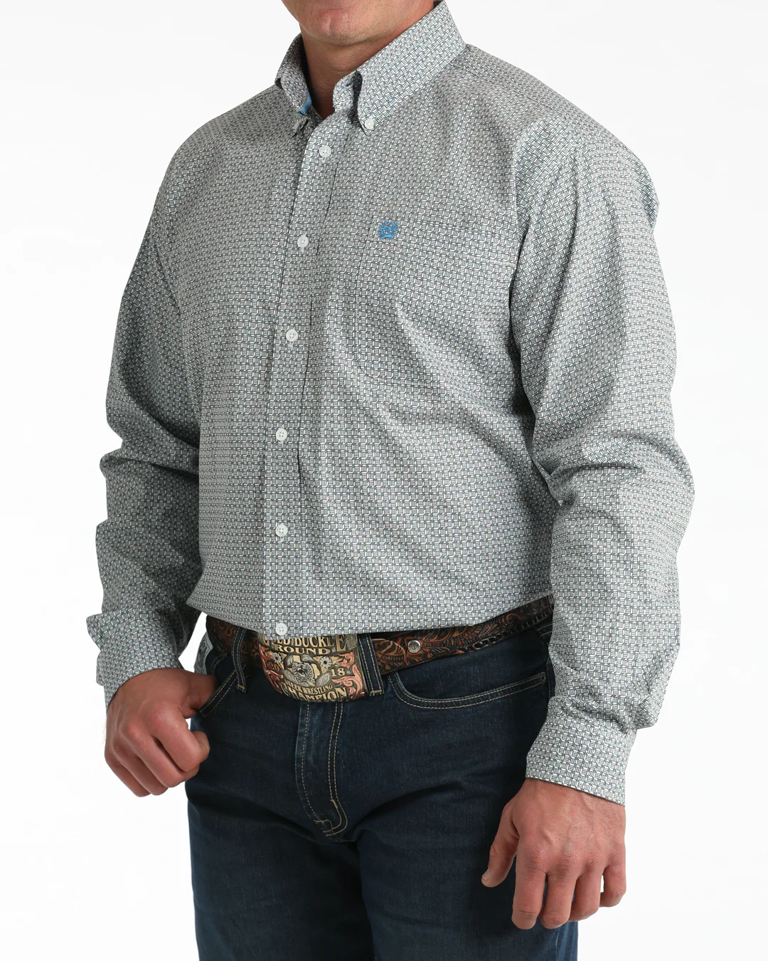 Men's Classic Fit Button-Down Western Shirt - Image 2