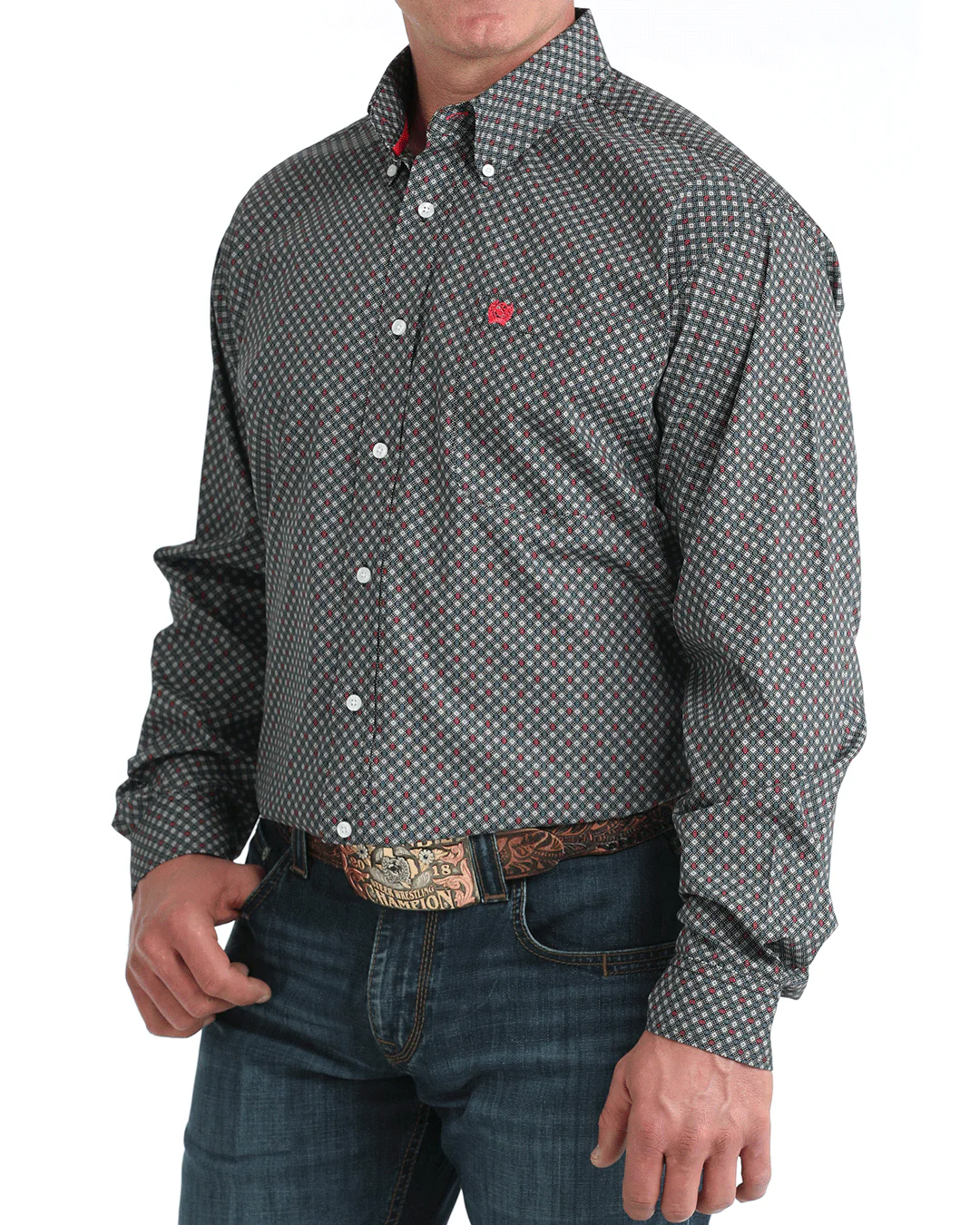 Men's Classic Fit Button-Down Western Shirt - Image 2