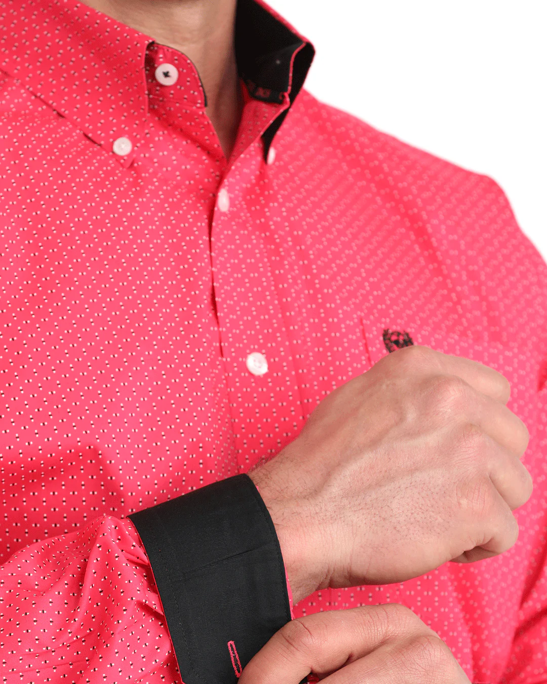 Men's Stretch Classic Fit Button-Down Western Shirt - Image 3
