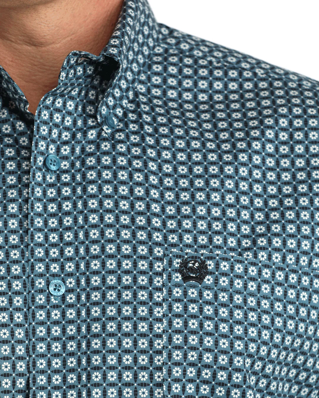 Men's Stretch Classic Fit Button-Down Western Shirt - Image 3