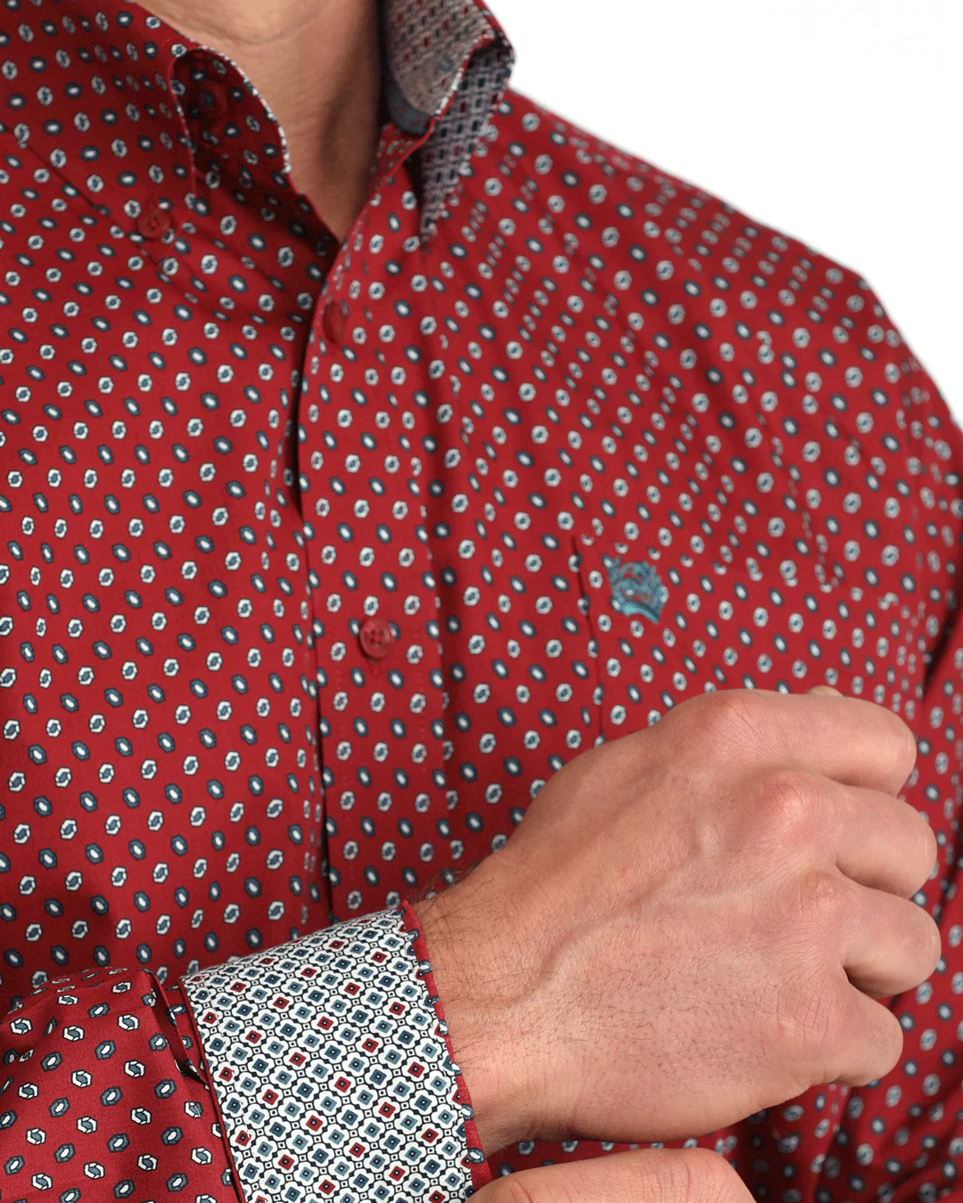 Men's Classic Fit Button-Down Western Shirt - Image 3