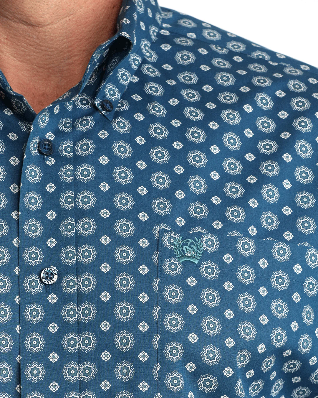 Men's Stretch Classic Fit Button-Down Western Shirt - Image 3