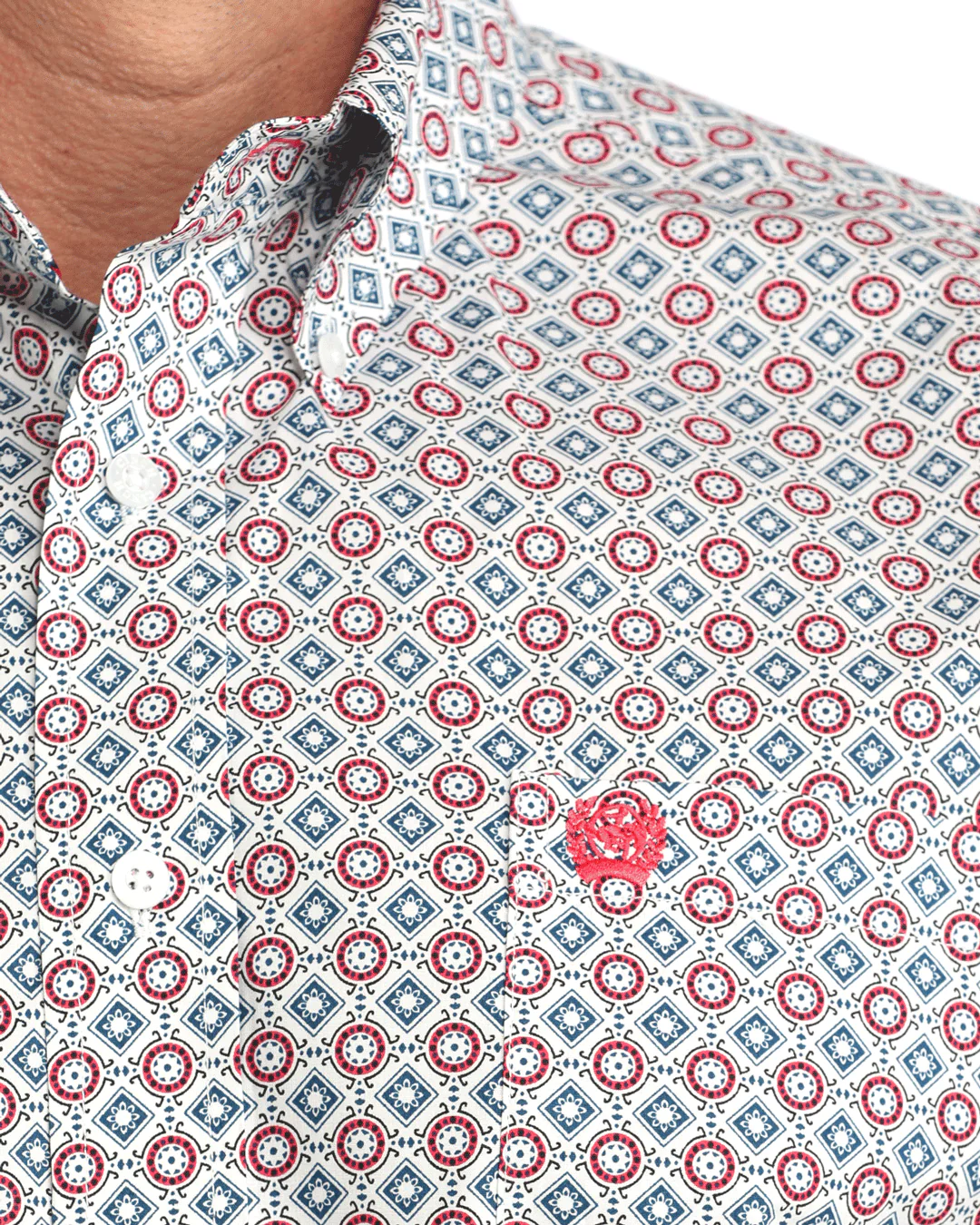 Men's Stretch Classic Fit Button-Down Western Shirt - Image 3