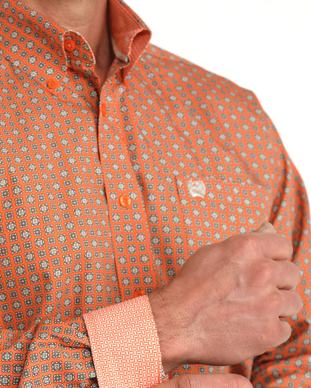 Men's Classic Fit Button-Down Western Shirt - Image 3