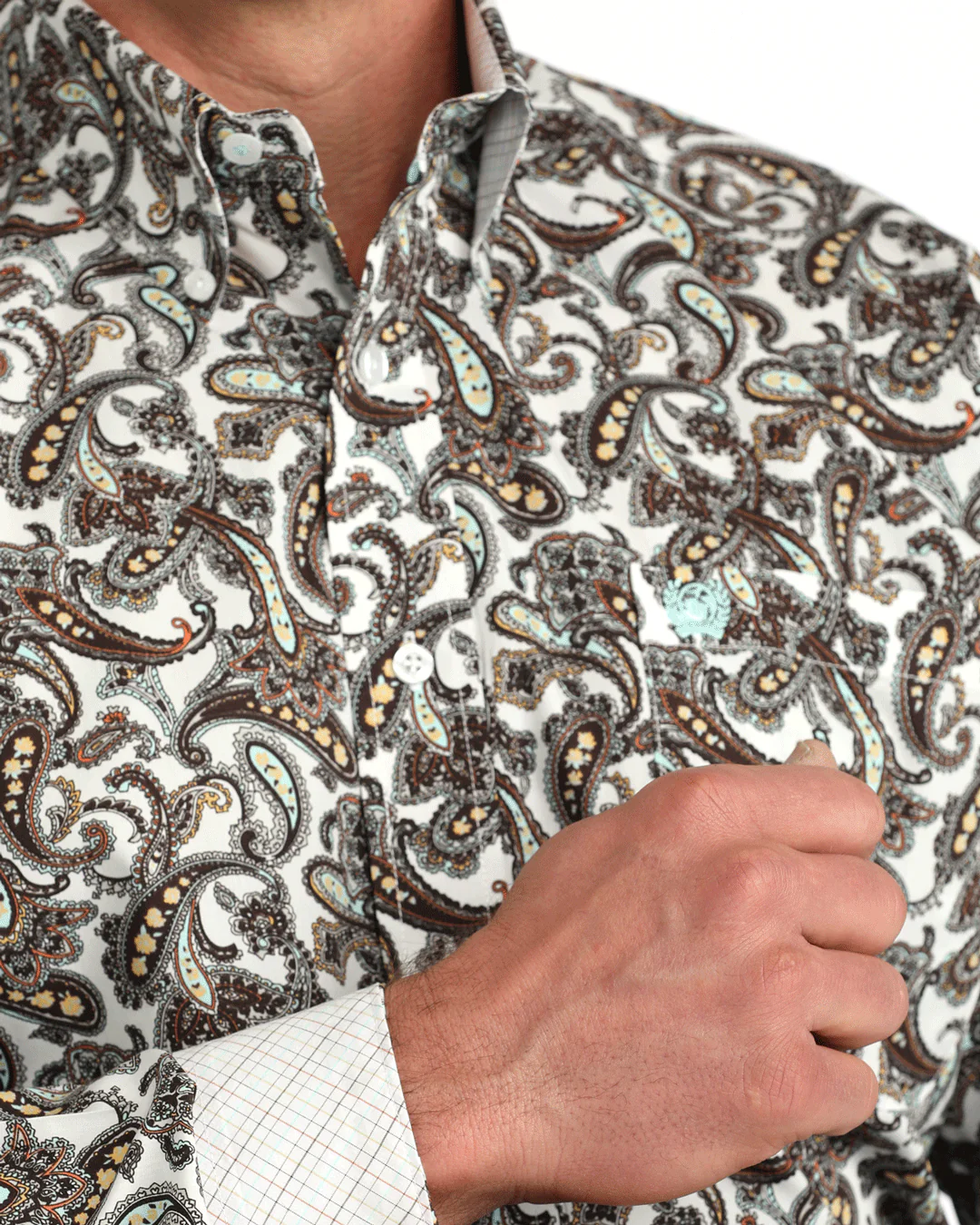 Men's Classic Fit Button-Down Western Shirt - Image 3