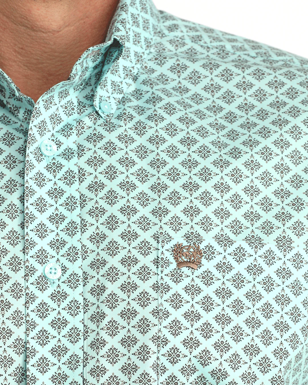 Men's Stretch Classic Fit Button-Down Western Shirt - Image 3