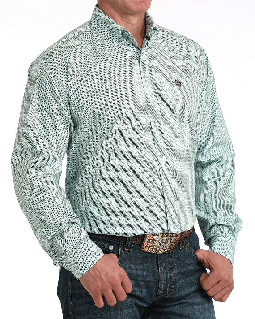 Men's Classic Fit Button-Down Western Shirt - Image 2