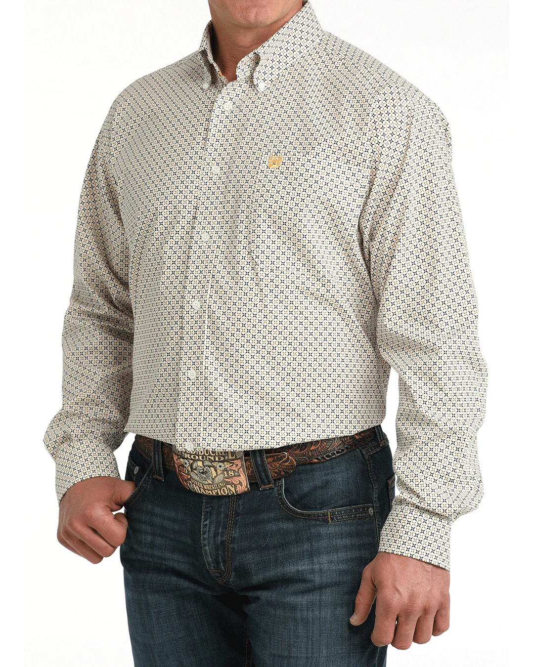 Men's Classic Fit Button-Down Western Shirt - Image 2