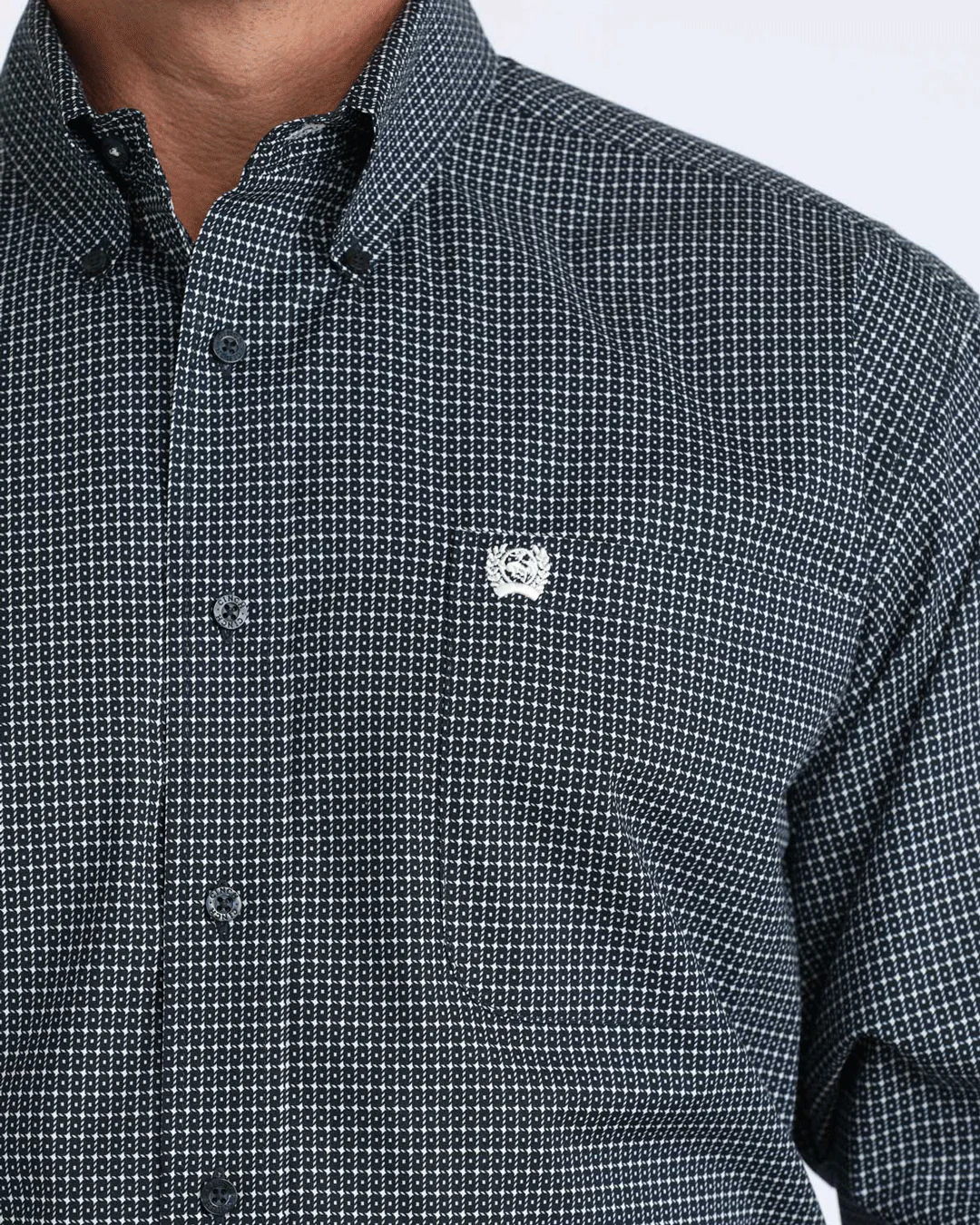 Men's Stretch Classic Fit Button-Down Western Shirt - Image 3