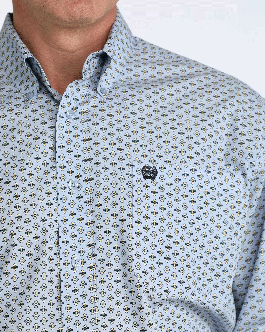 Men's Classic Fit Button-Down Western Shirt - Image 3