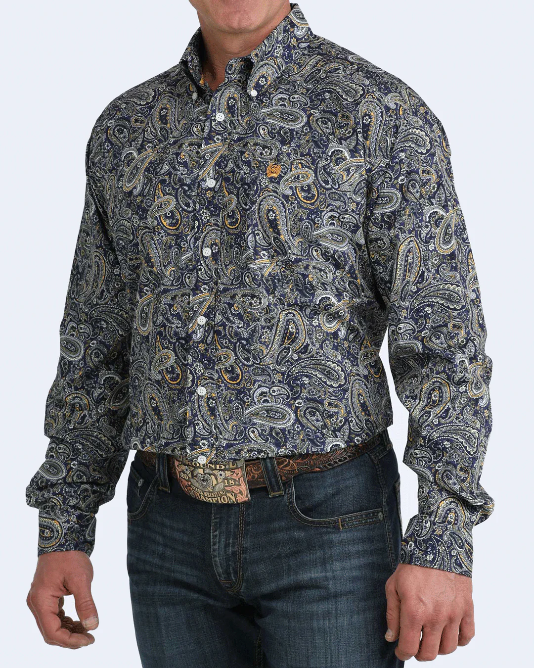 Men's Classic Fit Button-Down Western Shirt - Image 2
